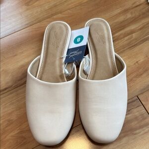 Universal thread slip on mules, Greta bone